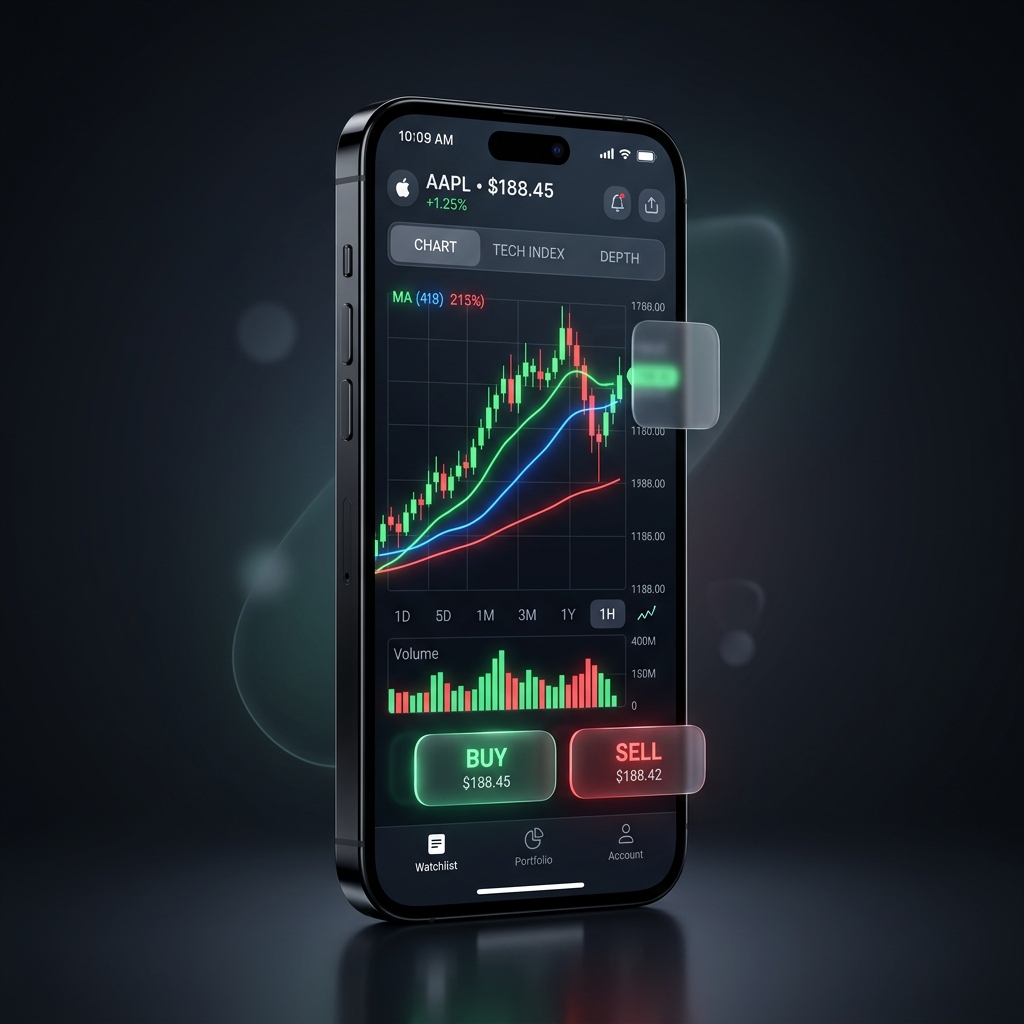 Mobile Trading Mockup